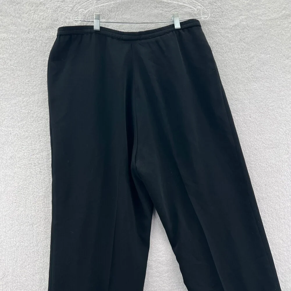 August Max Dress Pants Womens 4 Black‎ 36x27 Pleated Professional Work Suit Pant